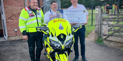New Freewheelers Blood Bike funded by Calne Lions